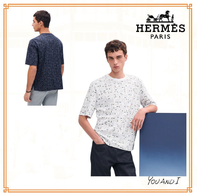 《都会的な軽快さを纏う》【HERMES】プリントTシャツ