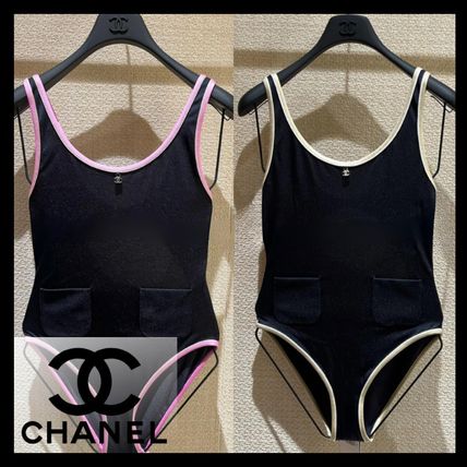 【25SSココビーチ 美しく魅せる /ピンク】CHANEL ワンピース水着 25SSココビーチコレクション☆【CHANEL】スイムウェア (CHANEL