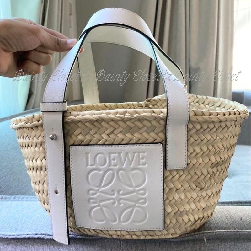 LOEWE バスケットバッグ かご パームリーフ スモール アナグラム