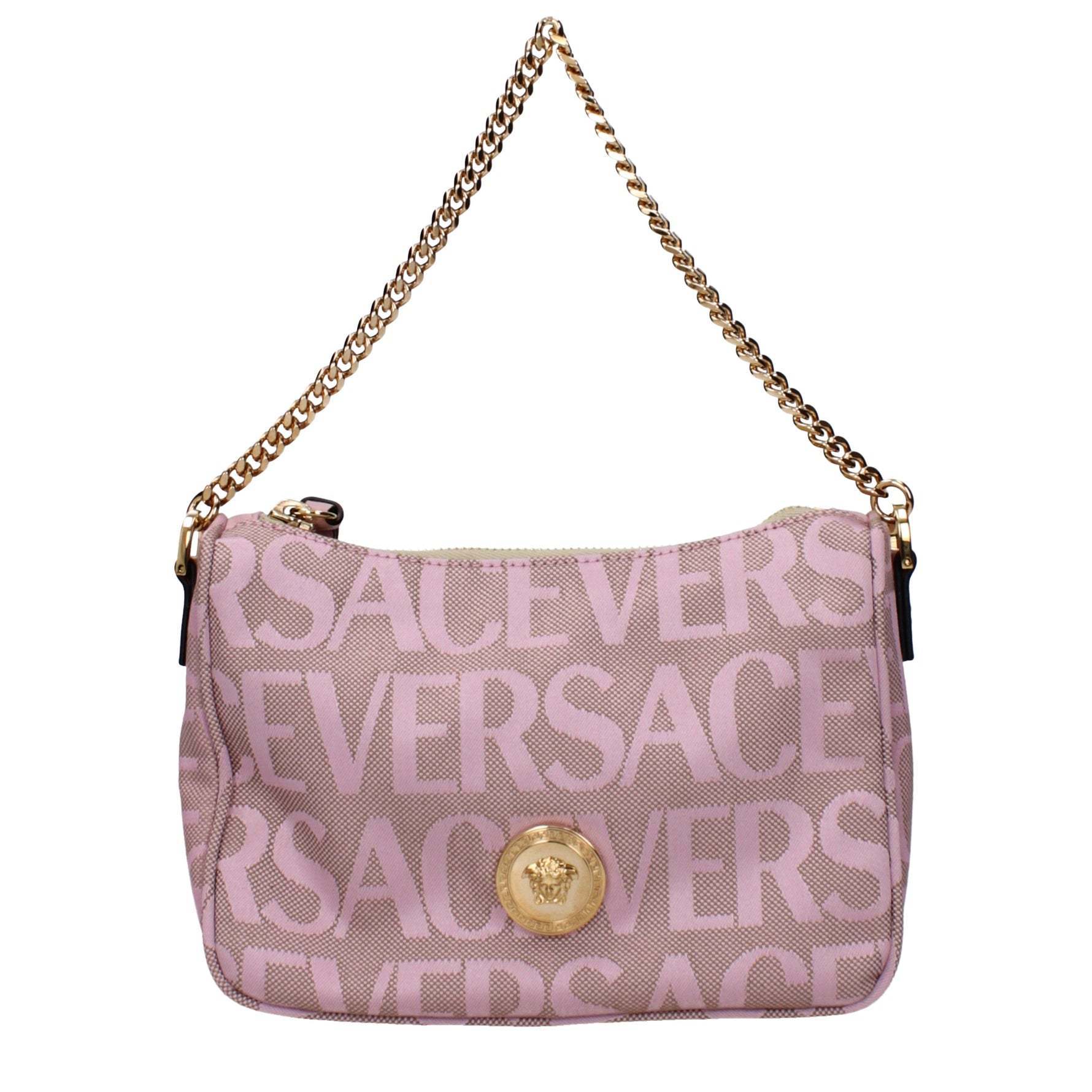 ハンドバッグ VERSACE Versace Handbags Women Fabric Pink/Beige