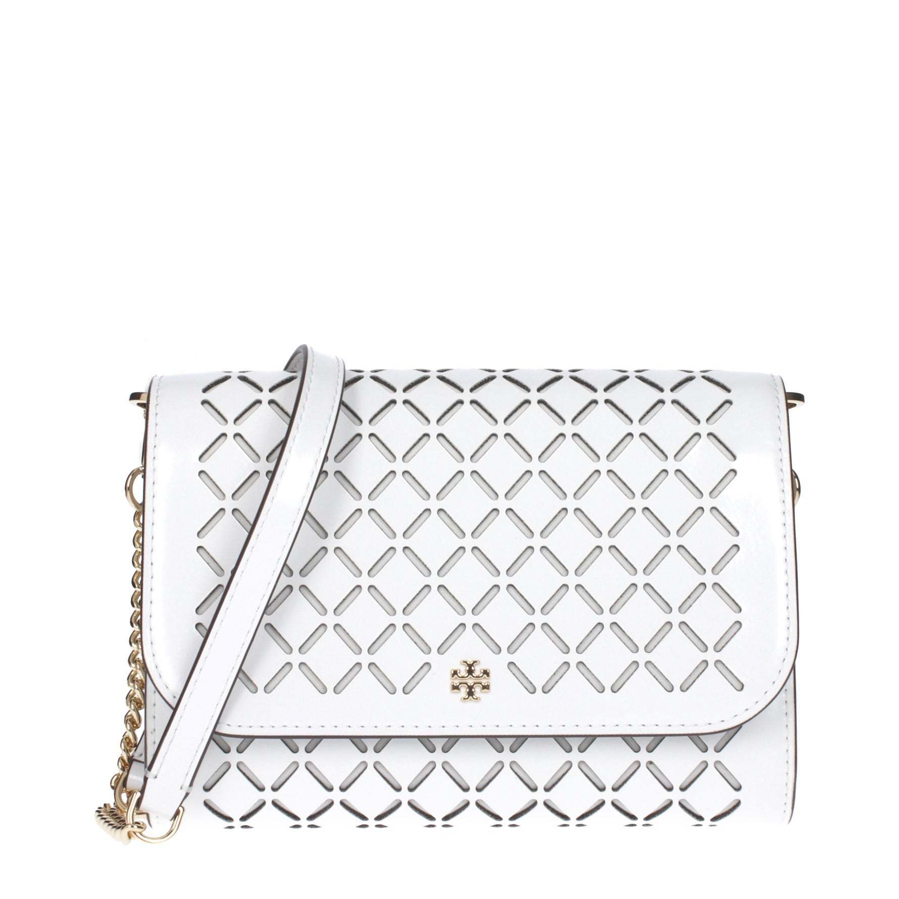 クラッチバッグ Tory Burch  Clutches Women Leather White/Optic White