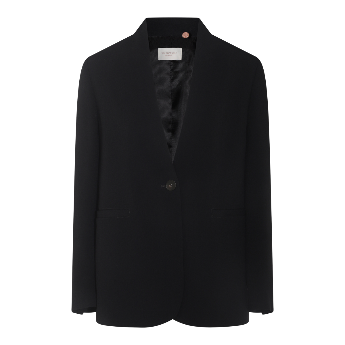 ジャケット MONTEDORO BLACK VISCOSE CASUAL JACKET