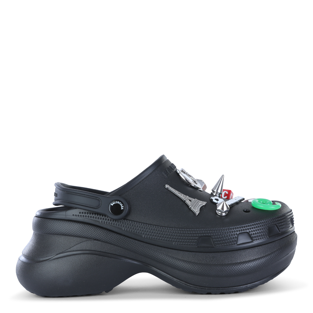 サンダル BALENCIAGA BLACK LEATHER SANDALS