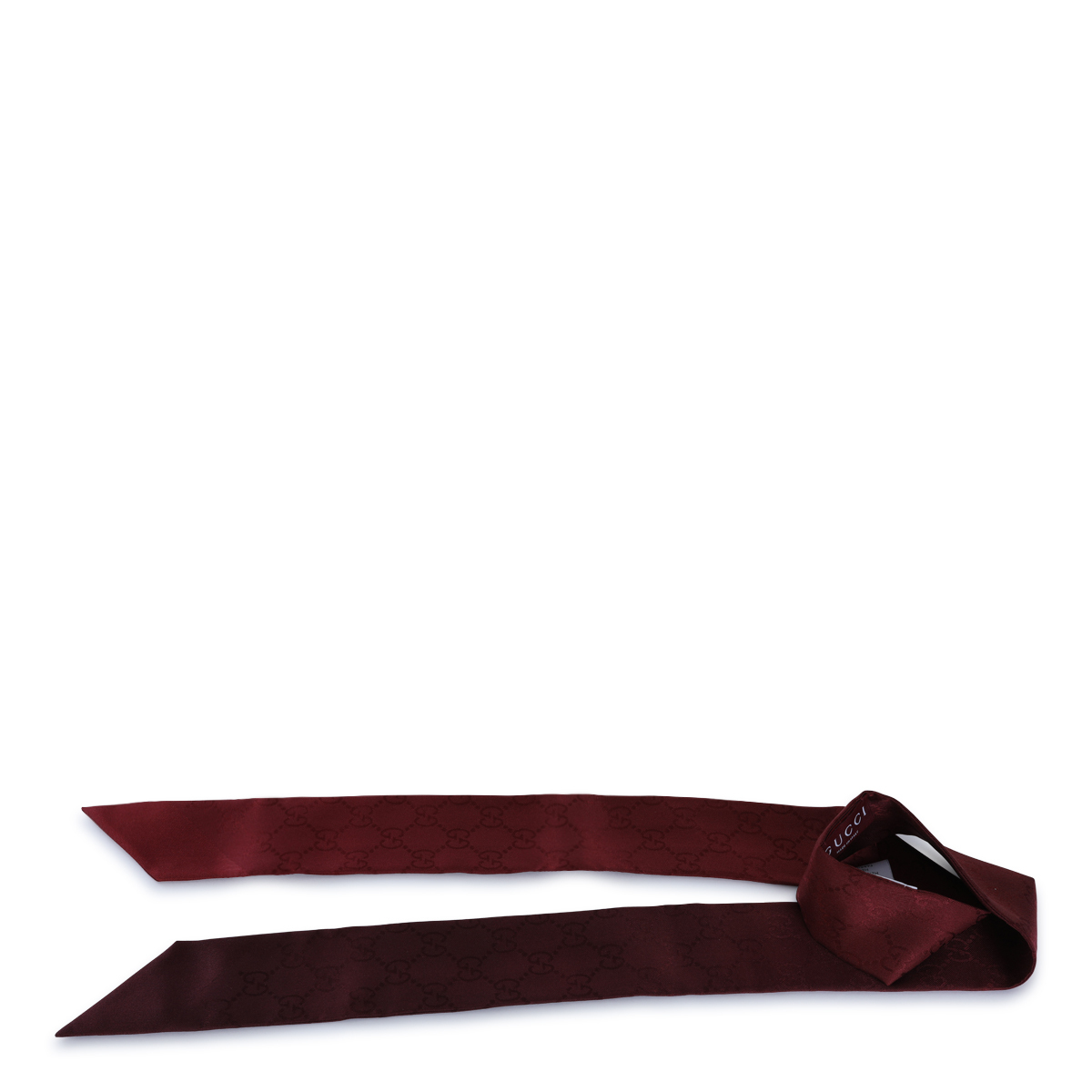 スカーフ GUCCI RED SILK SCARVES