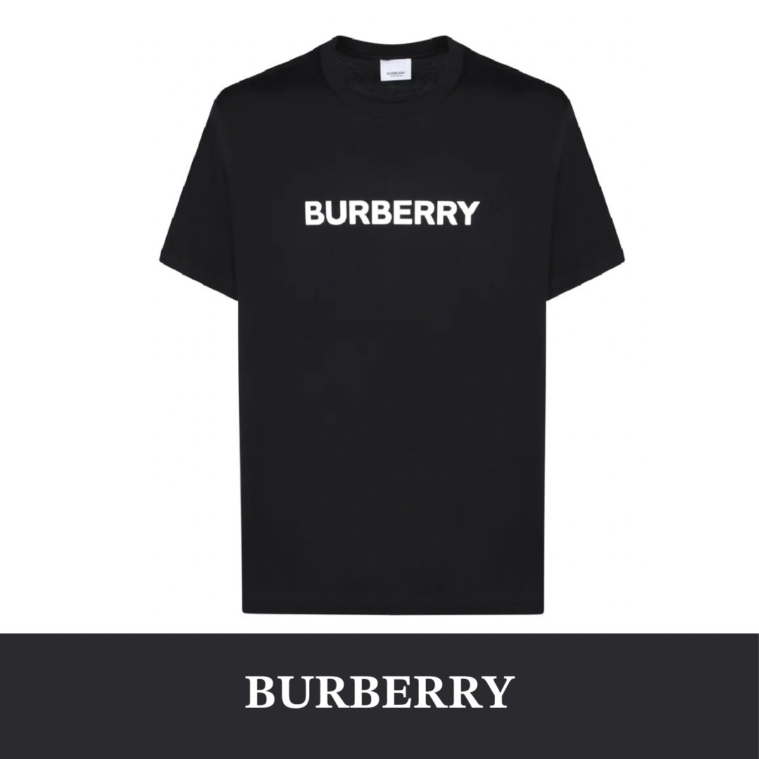 Burberry バーバリー ロゴ プリント クルーネック Tシャツ