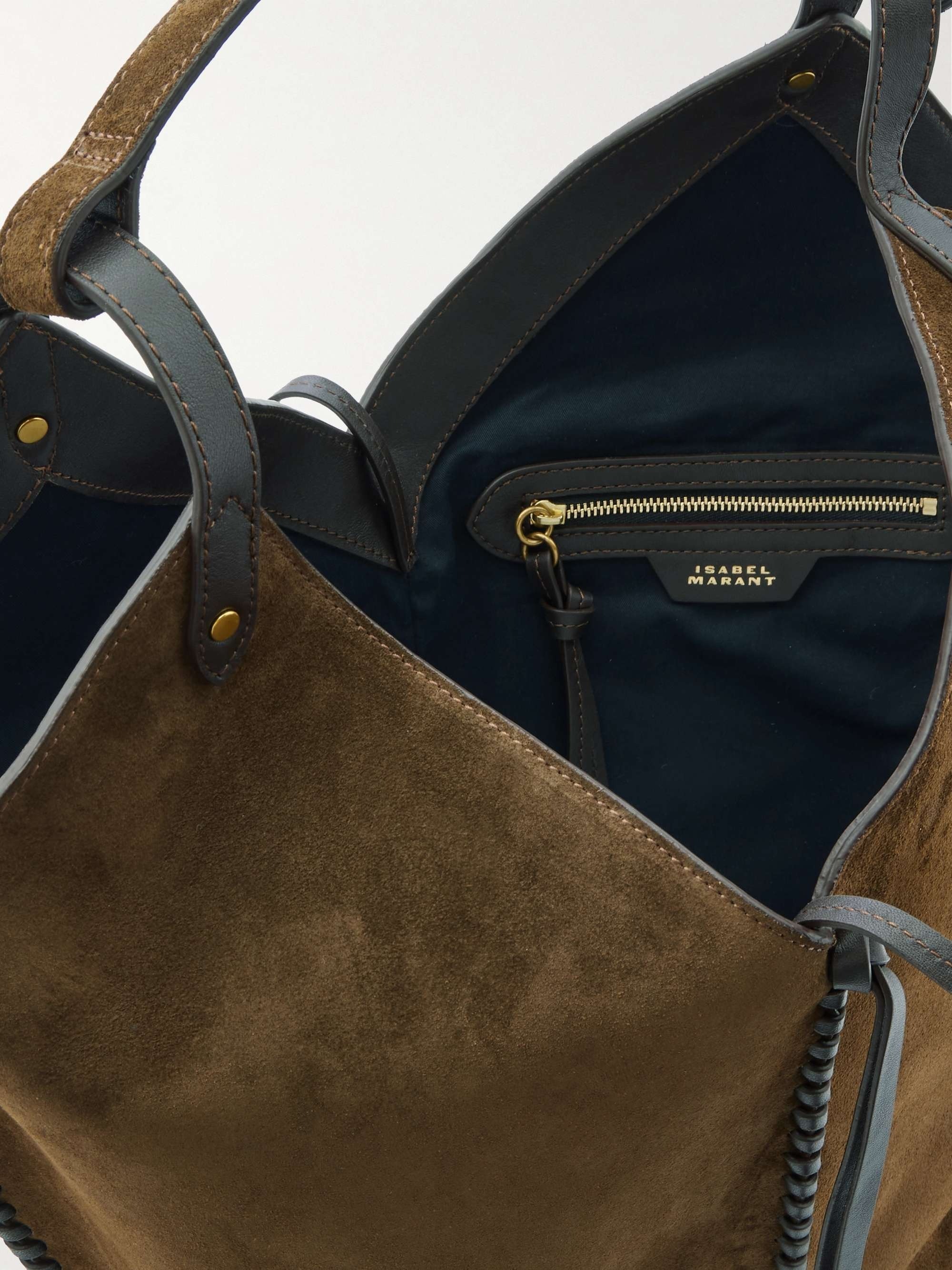 《Isabel Marant》スエード トートバッグ ロゴ ブラウン 送料込