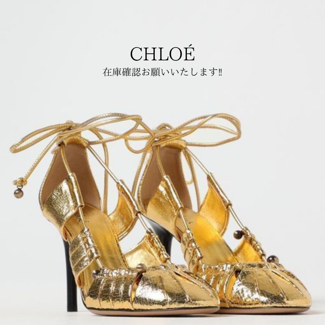 パンプス Chloe Woman Pumps Gold