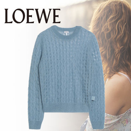 ポロ セーター（モヘアブレンド） グレー - LOEWE