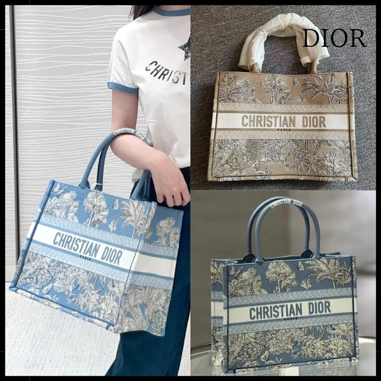【自然美♪】Dior Book Tote トートバッグ ミディアム ロゴ