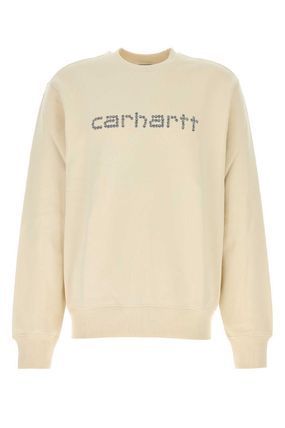 スウェット・トレーナー CARHARTT WIP Cream Cotton Rivet Script Sweat