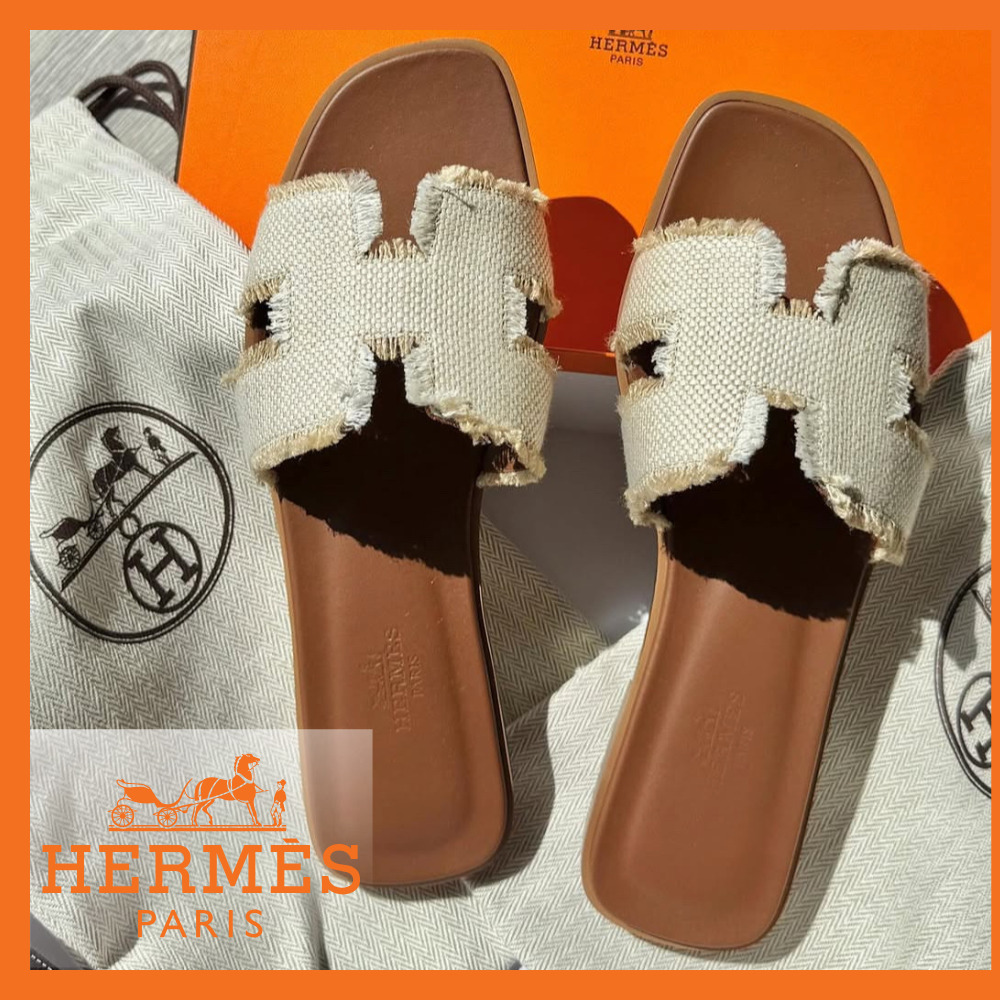 【HERMES】H251047ZA3350 ベージュ オラン サンダル・ミュール