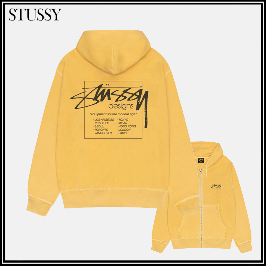 ★STUSSY★MODERN AGE PIGMENT DYED ZIP HOODIE★追跡可