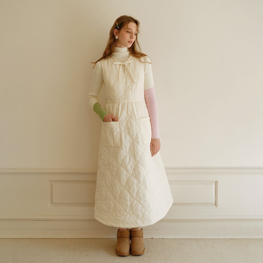 ★Cest Moidew★ Cest_Quilted sleeveless dress