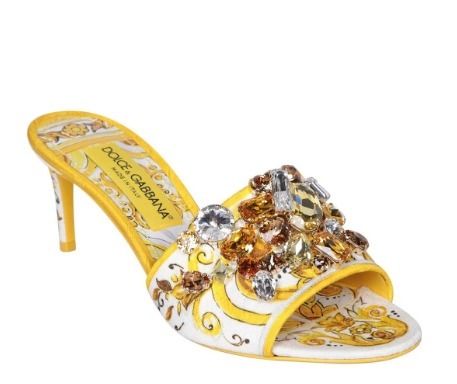【ラスト1SALE】DOLCE＆GABBANAマジョリカブロケードサンダル23