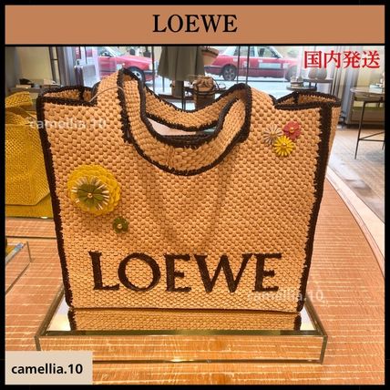 ロエベ フォント トート ラージ ベージュ系 LOEWE(ロエベ