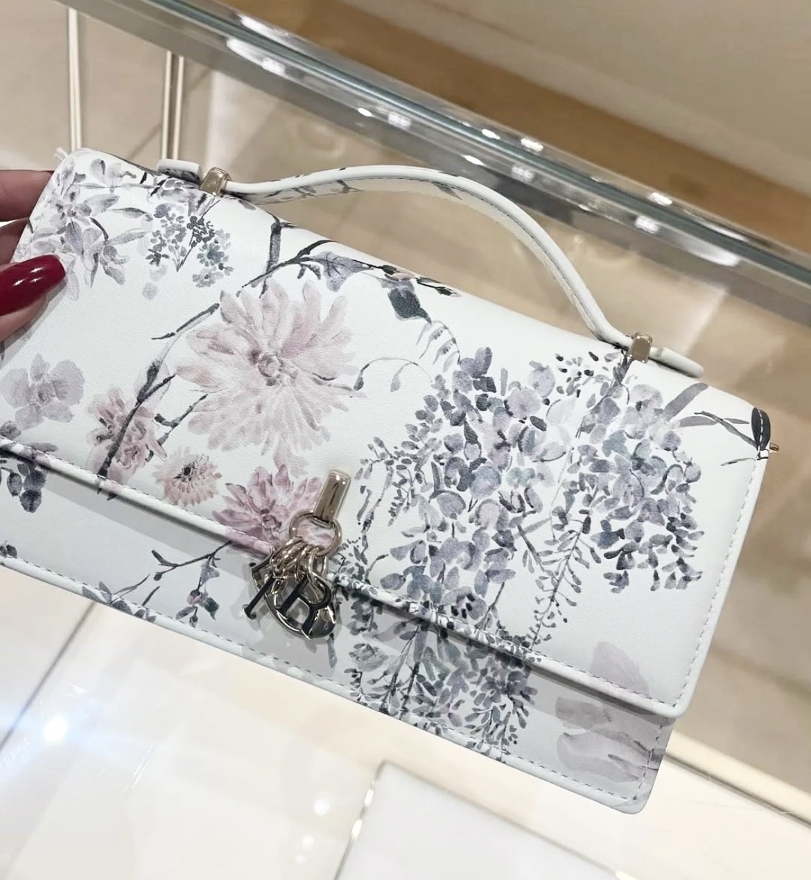 【上品で美しい花柄♪】DIOR★My Dior ミニバッグ