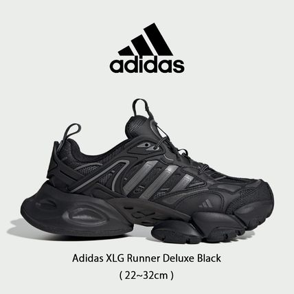ブラック（黒）系 adidas XLG RUNNER DELUXE(アディダス XLG