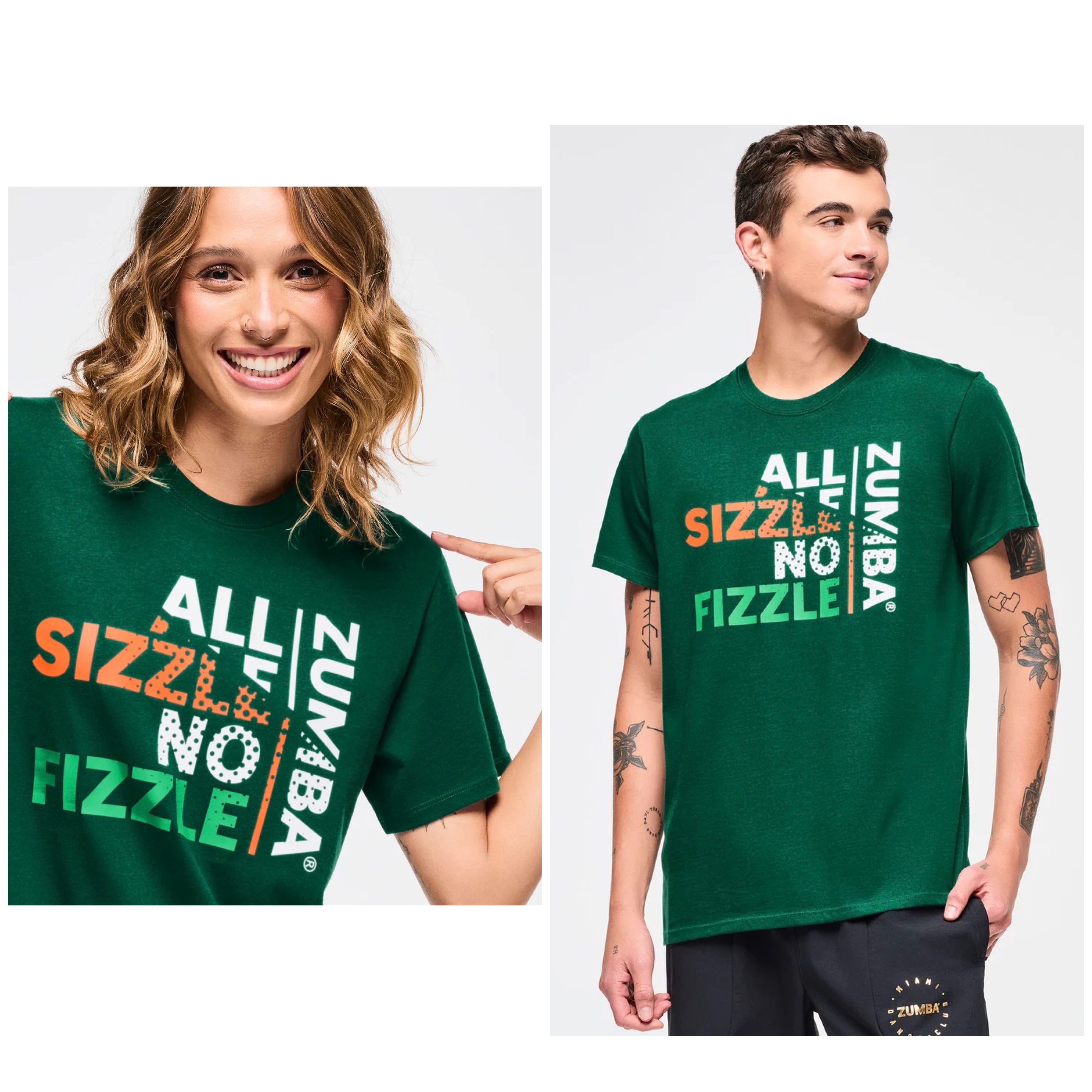 新作♪ユニセックス All Sizzle No Fizzle Tee - Teal Tango