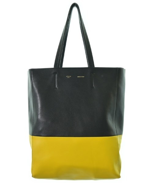 CELINE セリーヌ トートバッグ 黒x黄 - 4501825Y0031