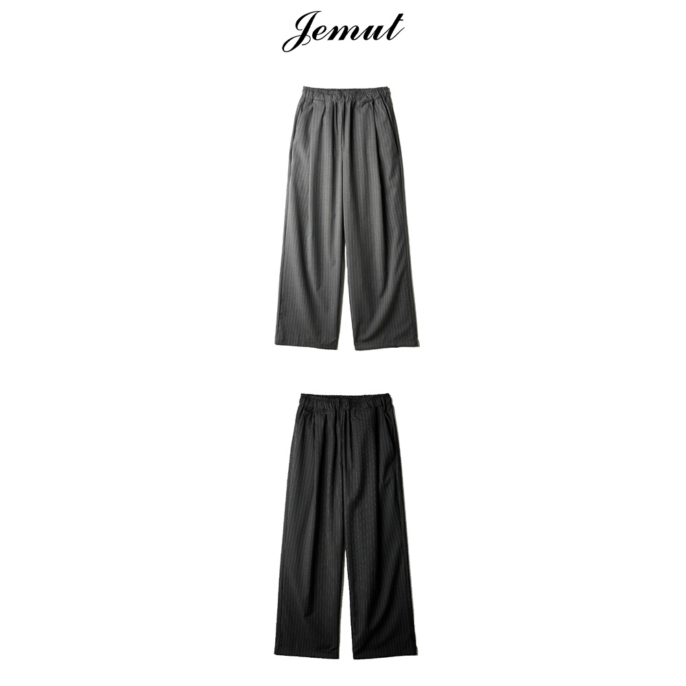 【JEMUT】25SS★ Noah Double Stripe Banding Slacks