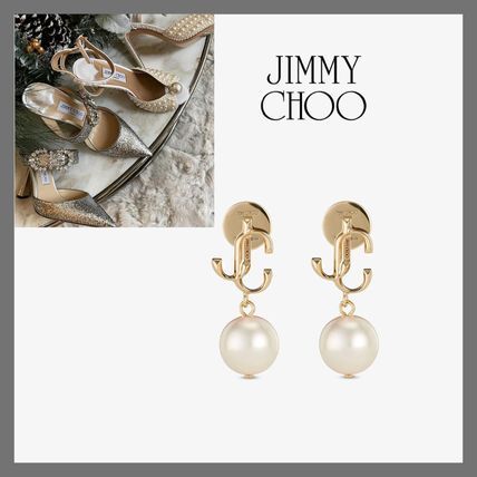 国内直営【JIMMY CHOO】JCスター スタッズ ピアス 両耳用 silver スワロフスキークリスタル付き シルバー仕上げメタル・JCスター
