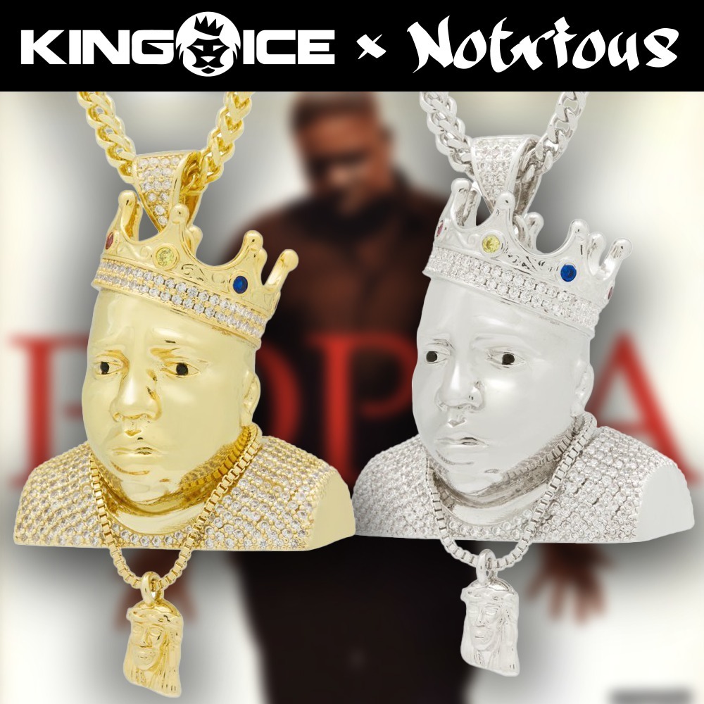 関税送料無料【King Ice × Notorious】Big Poppa ネックレス