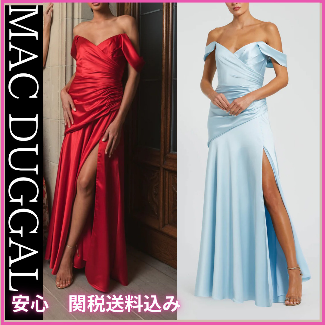 ☆Mac Duggal☆ オフショルダークロスオーバードレス