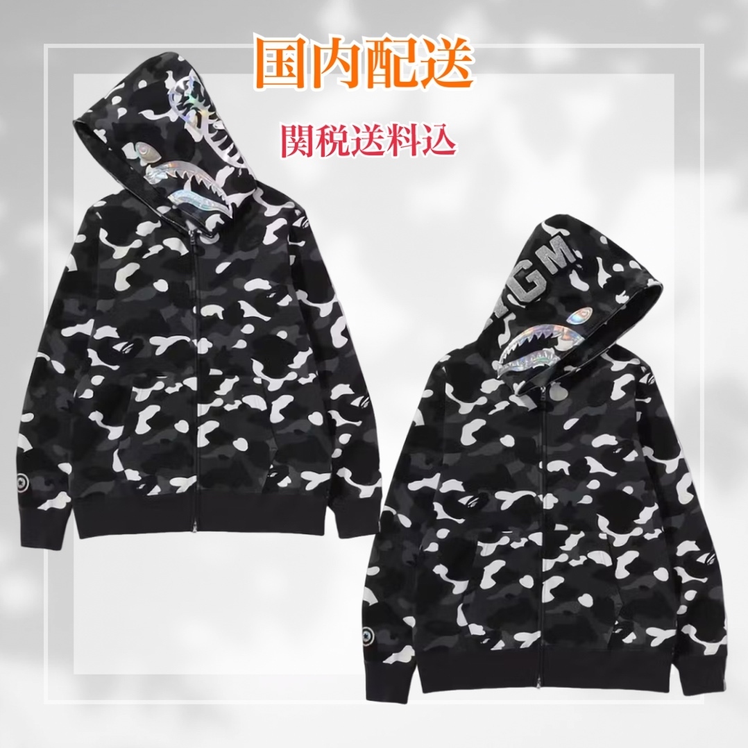 A BATHING APE シャークフルジップパーカー SS24