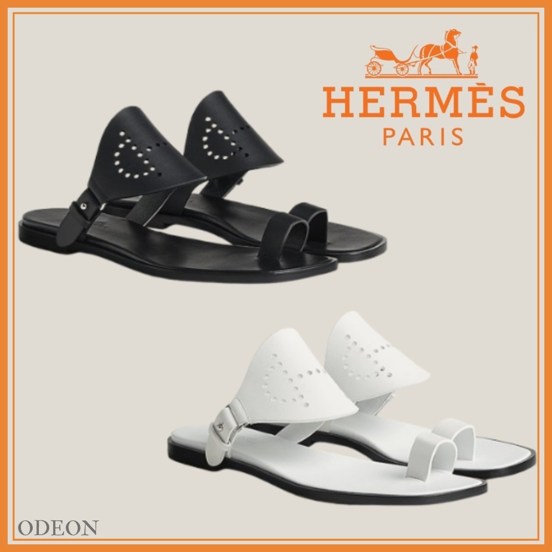 *上品でエレガントなデザイン*【HERMES】ヘラ サンダル