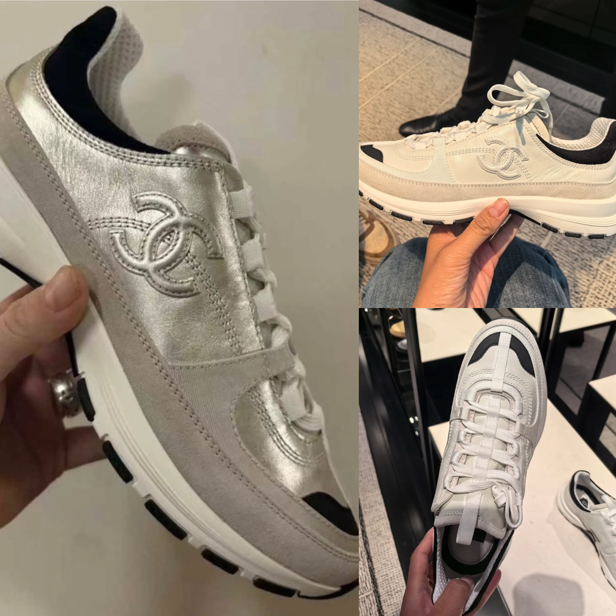 シンプルスポーティデザインで普段使いに最適 CHANEL スニーカー