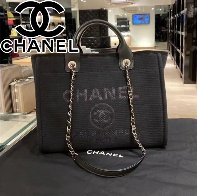 《お出かけに！使いやすさ抜群♪》 CHANEL ショッピング バッグ