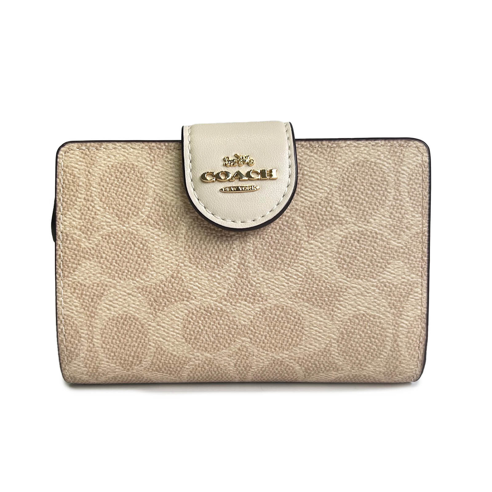 コーチ COACH 折り財布 CW786 IMXDM サンド×チョーク