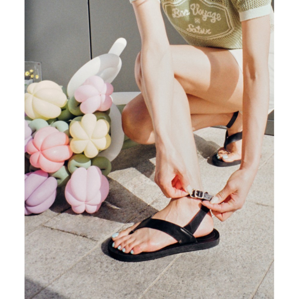 ★MAC MOC★ 3Color Platform Flip Flop Strap Sandals 15Cm
