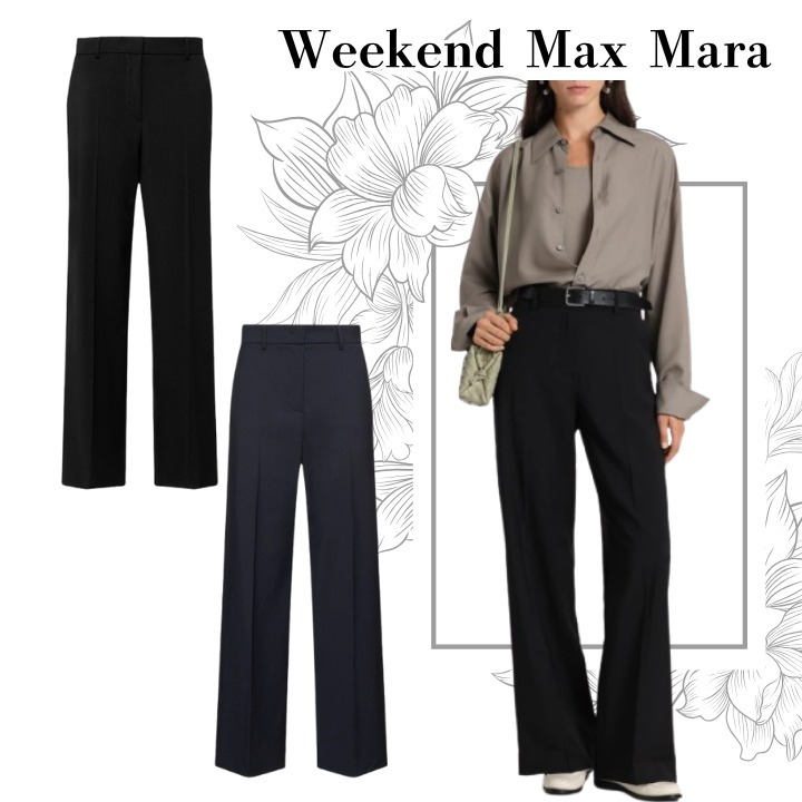 ■Weekend Max Mara■ ヴィジボ ストレッチウール ワイドパンツ