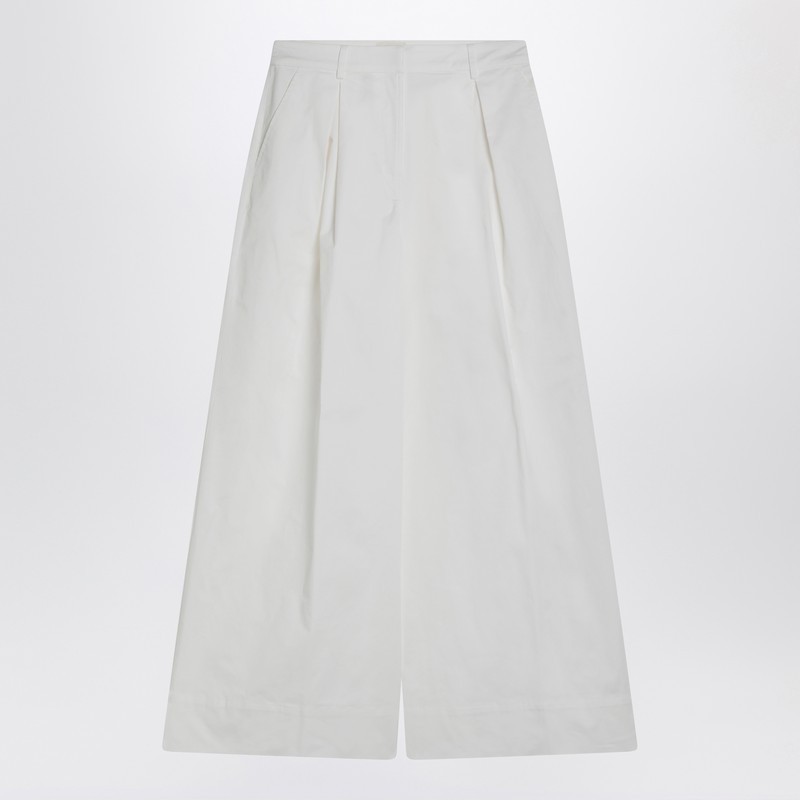 ボトムスその他 Valentino Ivory trousers with Gold V