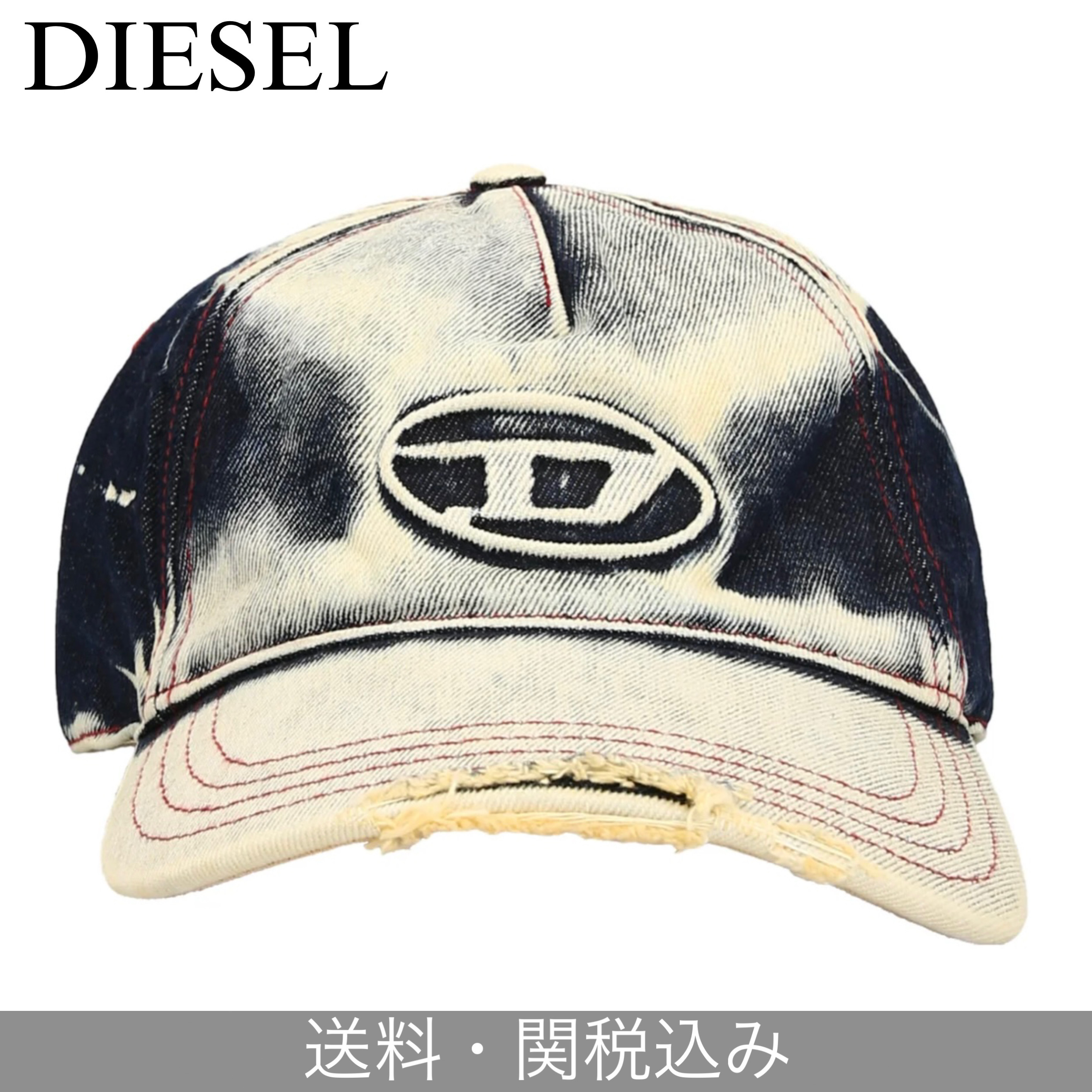 関税・送料込  DIESEL デニム ベースボールキャップ c-seymon