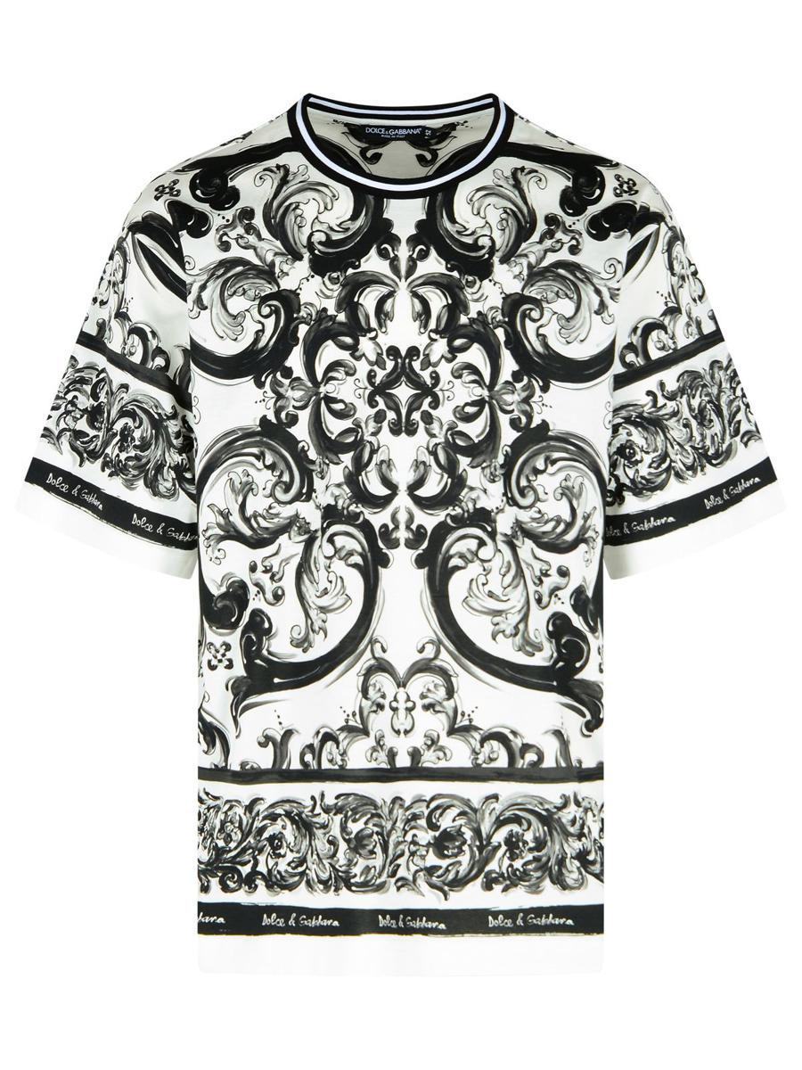 【関税＆送料込み】Dolce & Gabbana Short-Sleeved Majolica P