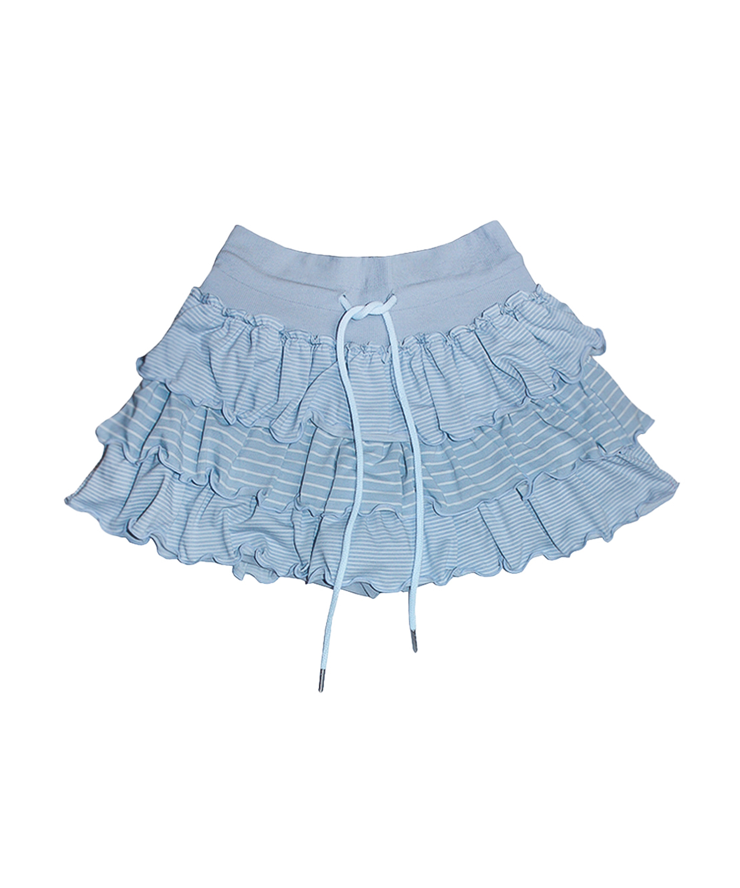《eessay》 STRIPED CANCAN SKIRT