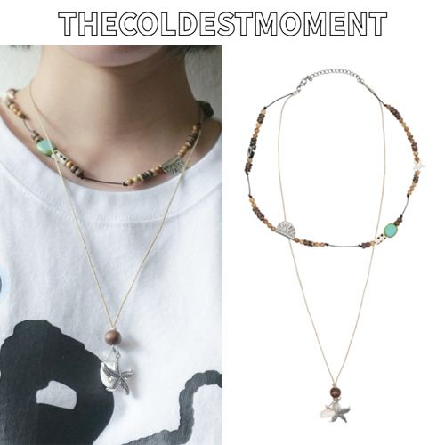 ★2025SS新作★THE COLDEST MOMENT★TCM shell layered necklace