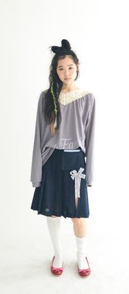 《fa.er.ie》 mesh pocket pleats skirt pants