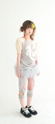 《fa.er.ie》 jersey volume tulle skirt