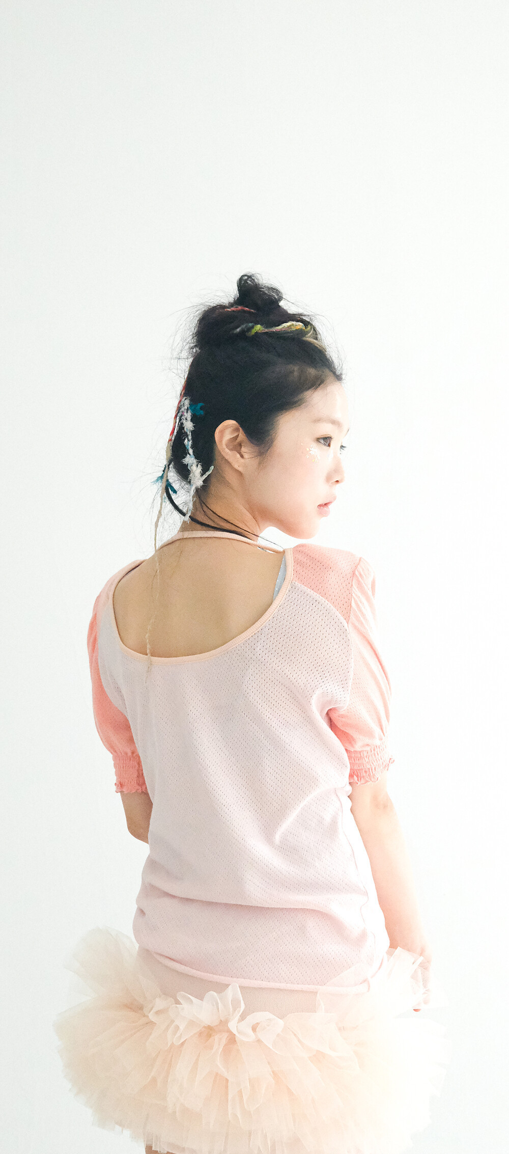 《fa.er.ie》 pad shoulder raglan half top