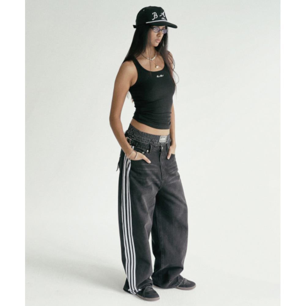 ★BADBLOOD★ Billy Track Jeans Exhaust Fit Black