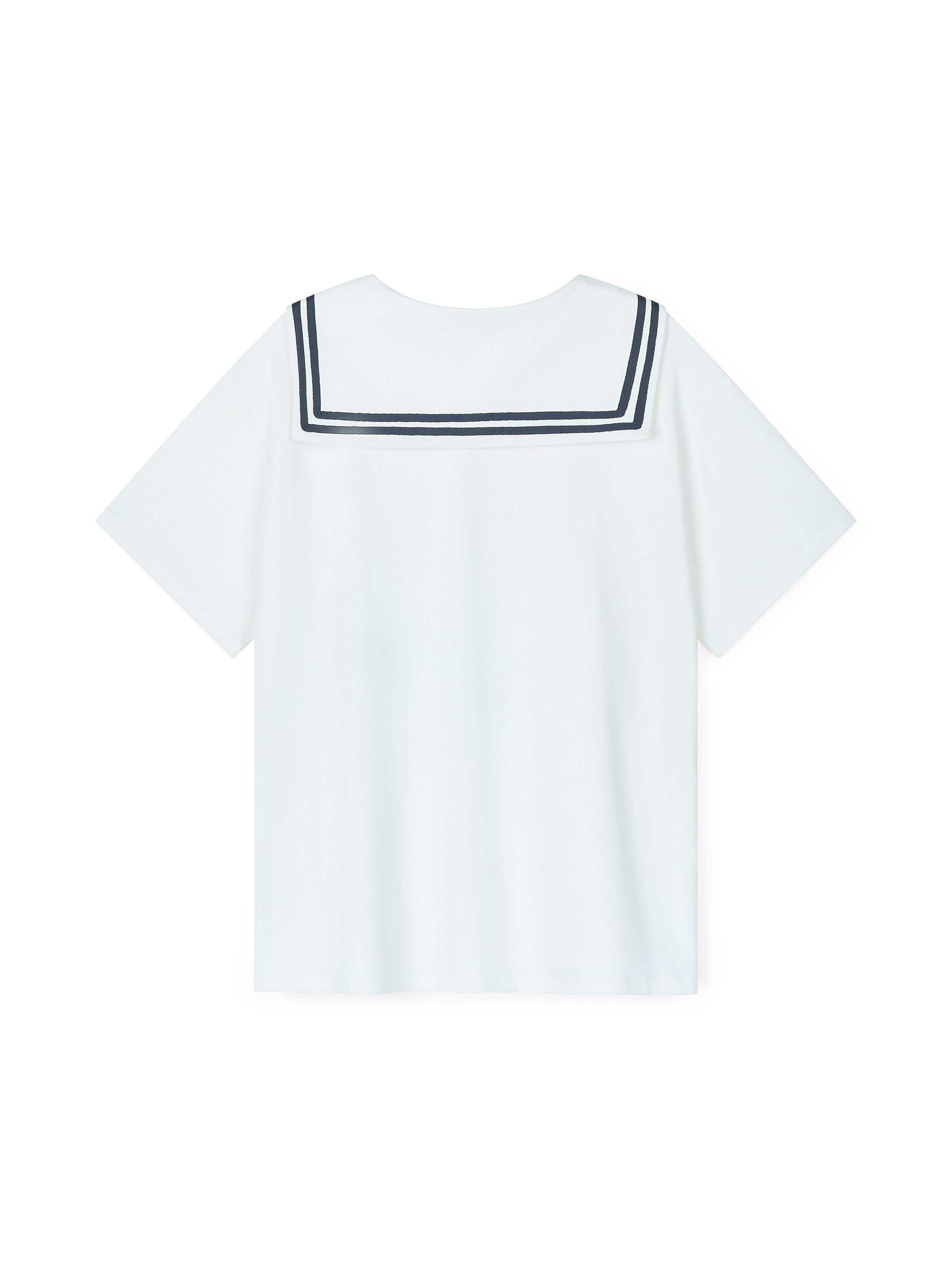 《fa.er.ie》 sailor collar mesh loose top