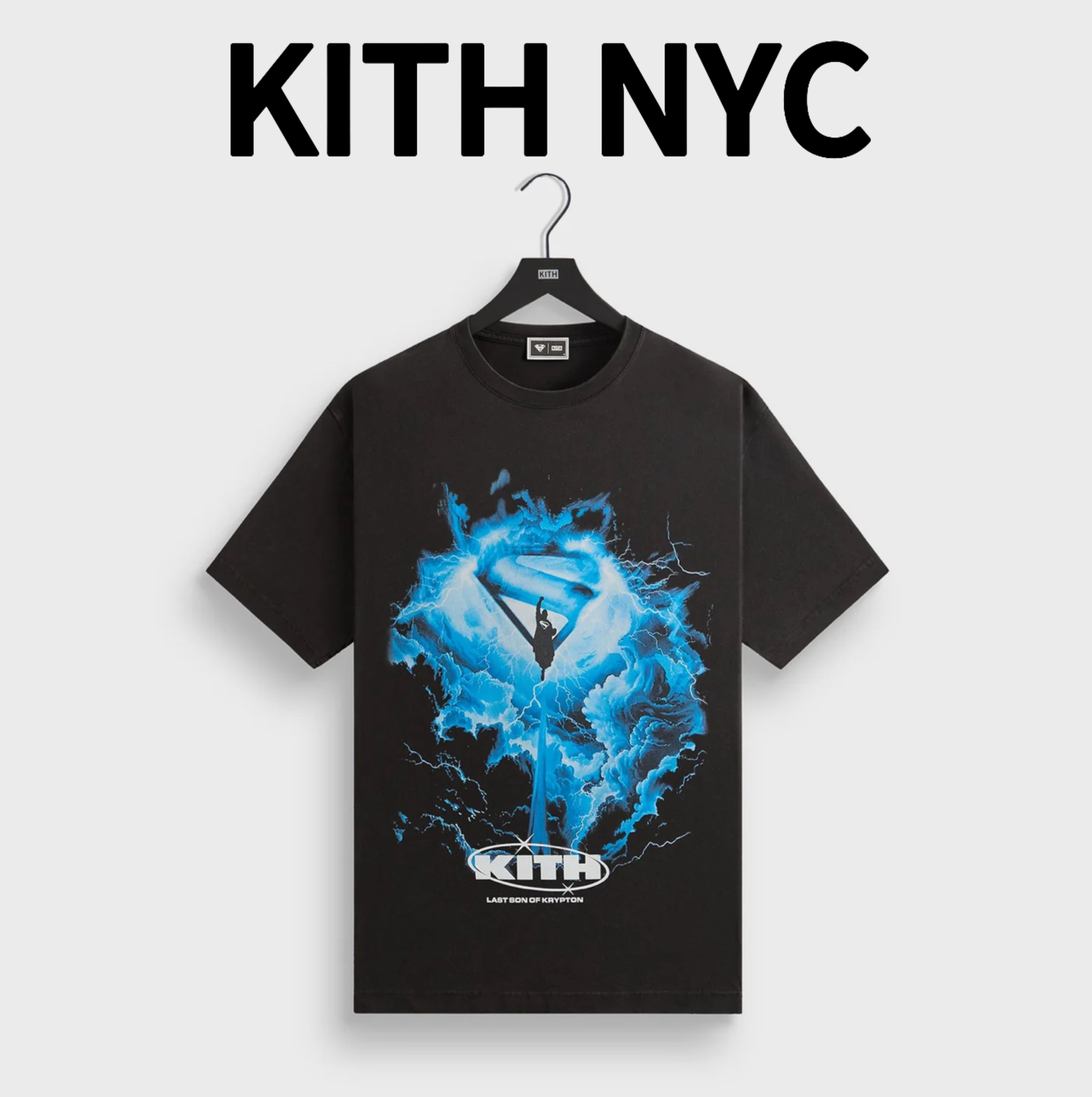 【KITH】Kith スーパーマン ライトニング ヴィンテージ Tシャツ