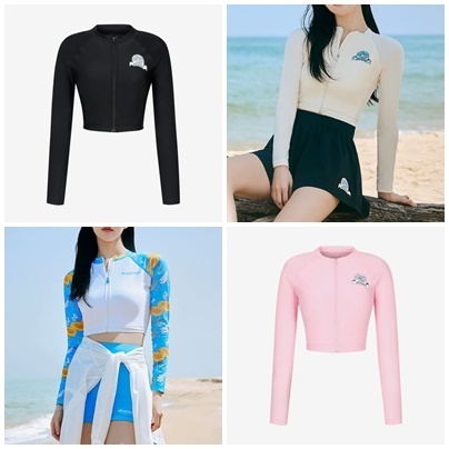 [DISCOVERY] Freshvent Hot Summer Full-Zip Crop Rash Guard★