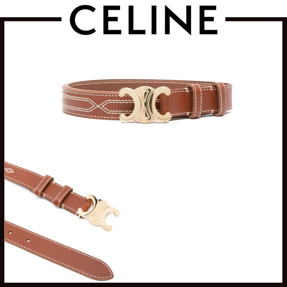 【VIP価格】CELINEミディアム トリオンフ レザーベルト