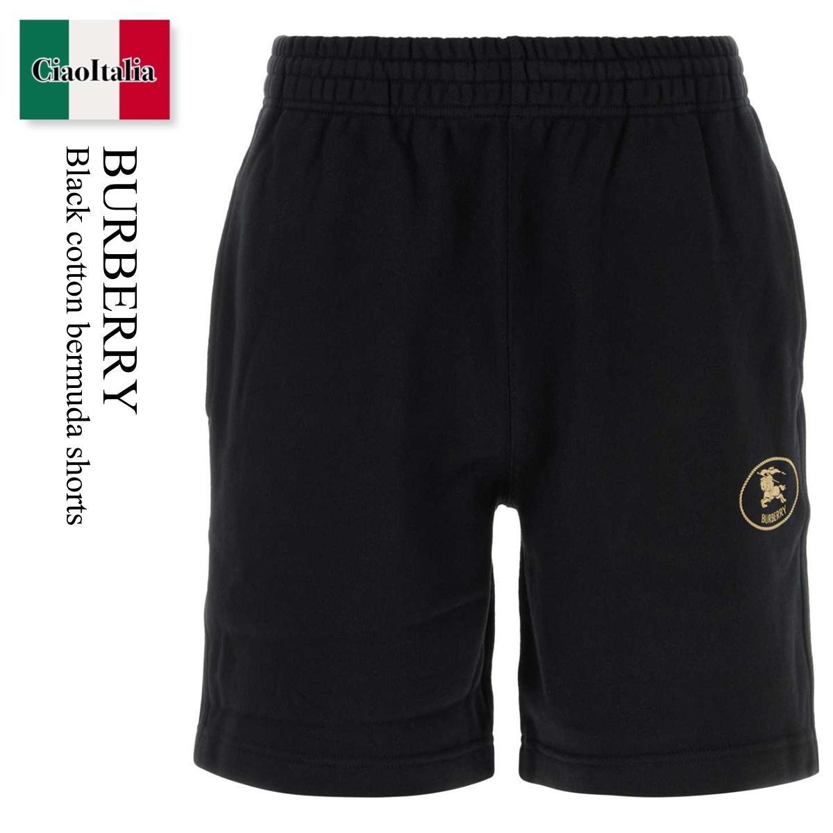 ハーフ・ショートパンツ Burberry Black Cotton Bermuda Shorts
