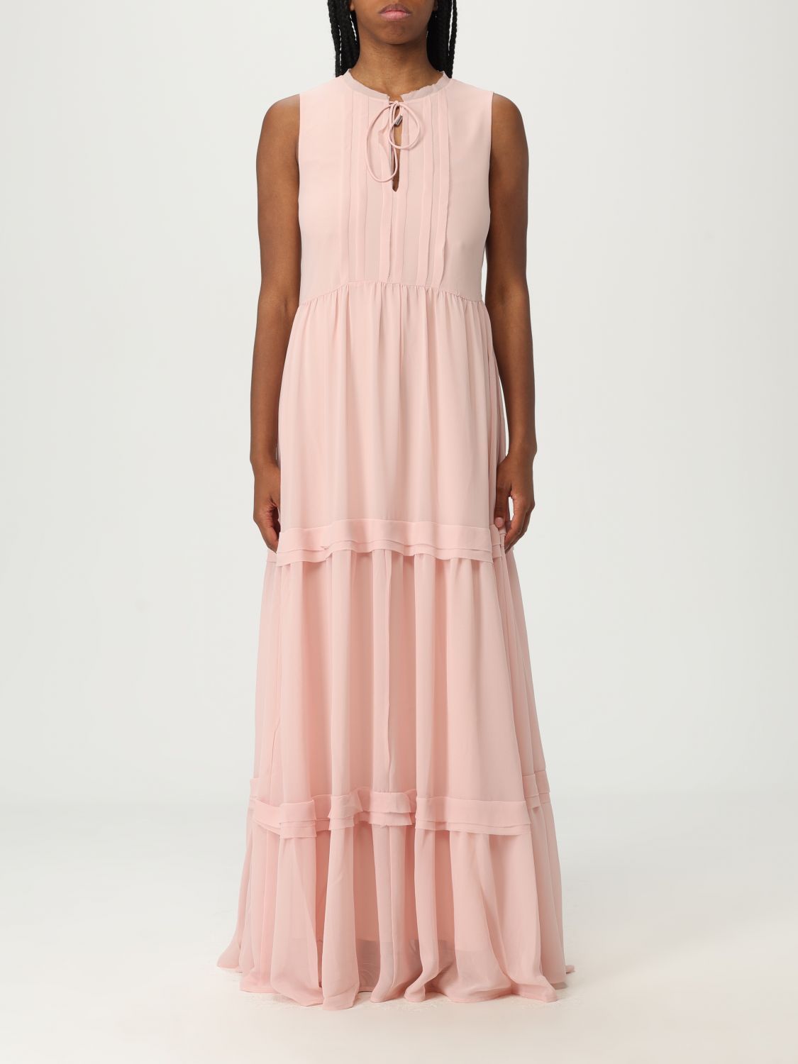 ワンピース BOSS Woman Dress Blush Pink 50540682 690
