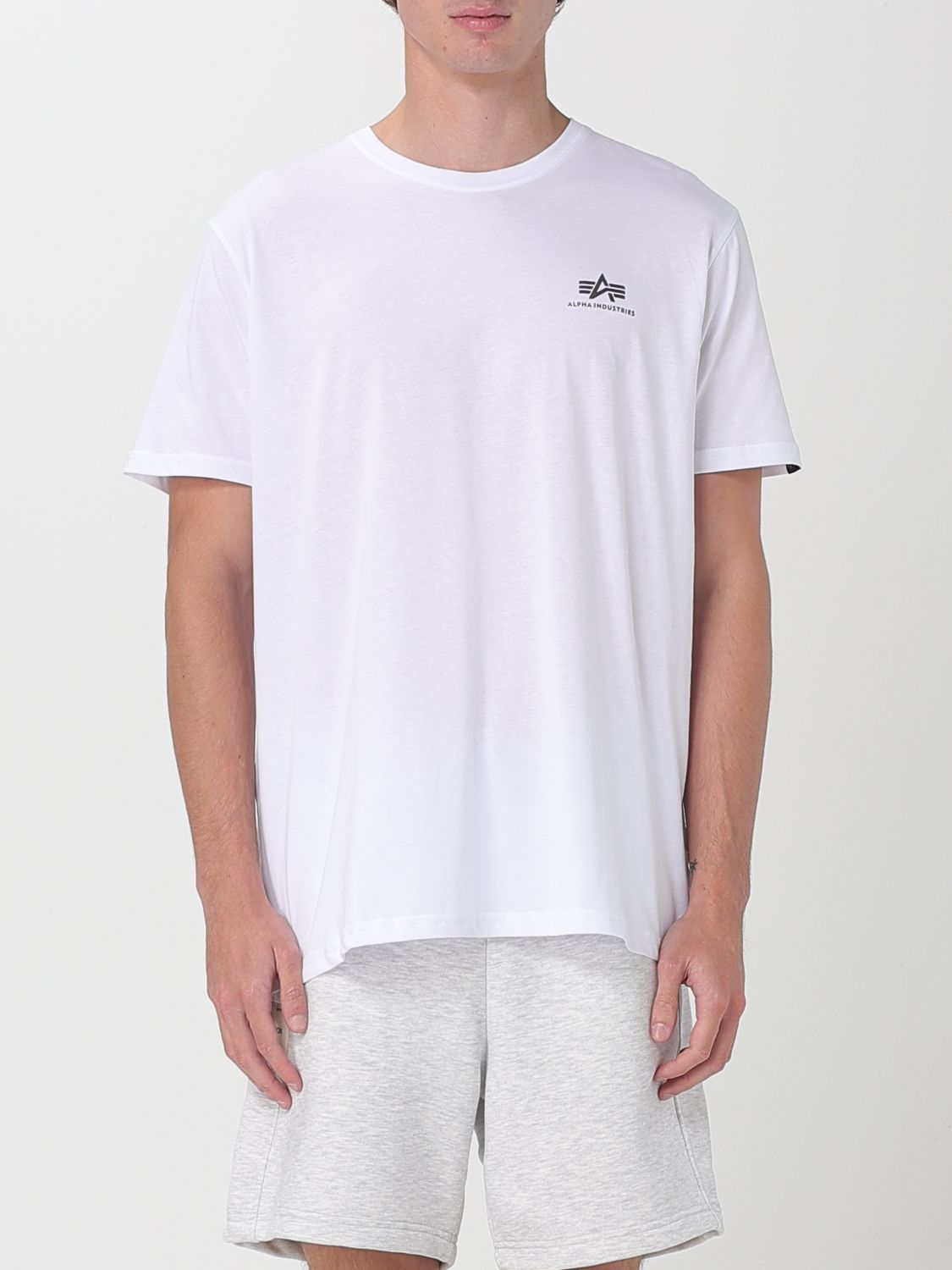 Tシャツ・カットソー ALPHA INDUSTRIES Men T-shirt White 188505 09